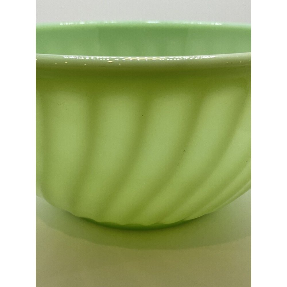 Fire King Jadeite Swirl Mixing Bowl Set Vintage 3 Piece 9” 8” 6” USA Made READ